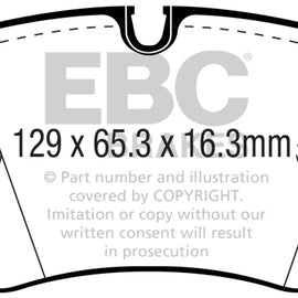 EBC 16-18 Audi Q7 Yellowstuff Rear Brake Pads