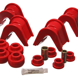 Energy Suspension 76-77 Ford Bronco/66-72 F-100/F-150 Red 4 Deg Offset Complete 14 Pc C-Bushing Set