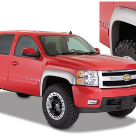 Bushwacker 07-14 Chevy Silverado 2500 HD Fleetside Extend-A-Fender Style Flares 4pc - Black