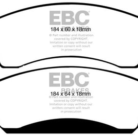 EBC 09-14 Cadillac Escalade 6.0 Hybrid Greenstuff Front Brake Pads