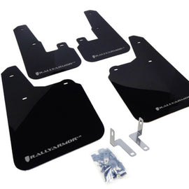 Rally Armor 10-14 Subaru Outback Black UR Mud Flap w/ Silver Logo