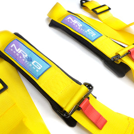 NRG 5PT 3in. Seat Belt Harness / Cam Lock - Yellow