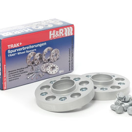 H&R Trak+ 40mm DRA Wheel Spacers - Bolt Pattern 5/112 Center Bore 66.5 Stud Thread 14x1.5 - Black