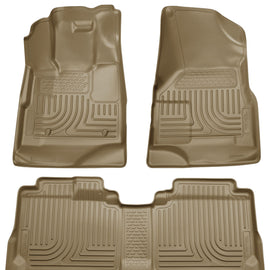 Husky Liners 09-12 Ford Escape/Mazda Tribute (Base/Hybrid) WeatherBeater Combo Tan Floor Liners