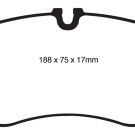 EBC 11 Audi A6 2.0 Turbo Redstuff Front Brake Pads