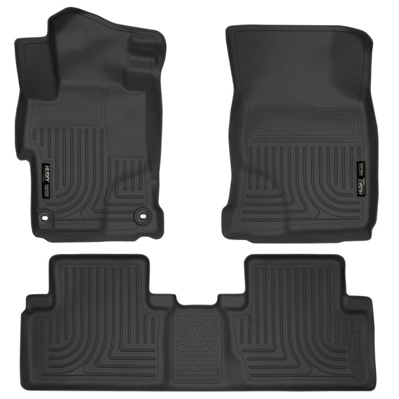 Husky Liners 2014 Honda Civic Sedan WeatherBeater Black Front & 2nd Seat Floor Liners