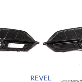 Revel GT Dry Carbon Front Fog Light Covers (Left & Right) 17-18 Honda Civic Type-R - 2 Pieces