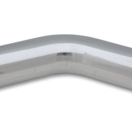 Vibrant 3in O.D. Universal Aluminum Tubing (45 degree bend) - Polished