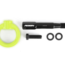 Perrin 15-17 Subaru WRX/STI Tow Hook Kit (Front) - Neon Yellow