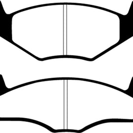 EBC 86-93 Volkswagen Cabriolet 1.8 Redstuff Front Brake Pads