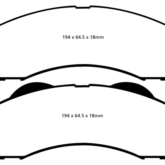 EBC 15+ Ford Expedition 3.5 Twin Turbo 2WD Yellowstuff Front Brake Pads