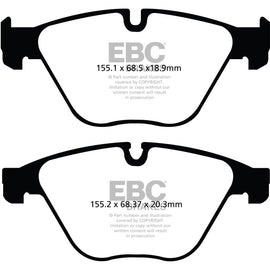 EBC 10+ BMW 535i 3.0 Turbo (F10) Redstuff Front Brake Pads