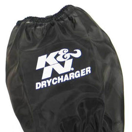 K&N Black DryCharger Round Tapered Air Filter Wrap 5.5in Base ID x 4.5in Top ID x 6.5in H