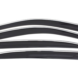AVS 13-17 Honda Accord Ventvisor Low Profile Deflectors 4pc - Smoke w/Chrome Trim