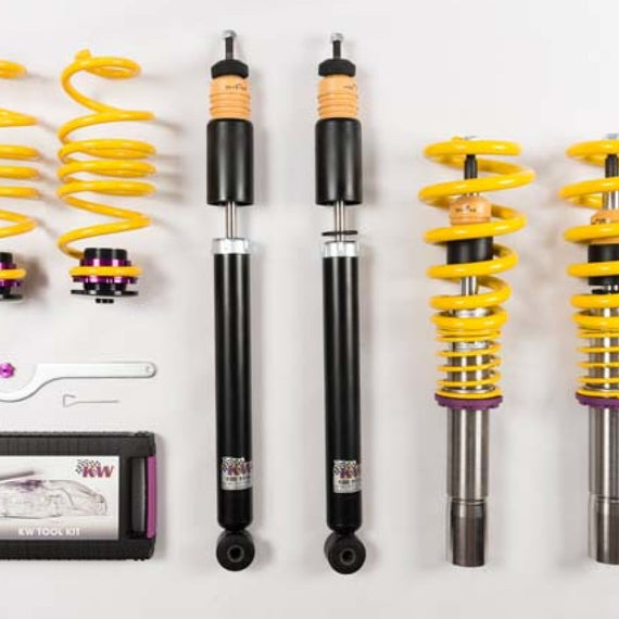 KW Coilover Kit V1 Audi A4 S4 (8K/B8) w/o electronic dampening controlSedan FWD + Quattro