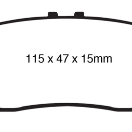 EBC 10+ Lexus RX350 3.5 (Japan) Greenstuff Rear Brake Pads