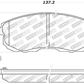 StopTech Performance 02-05 Infiniti G35 / 07-09 Nissan Altima/Sentra / 6/02-05 350Z Front Brake Pa