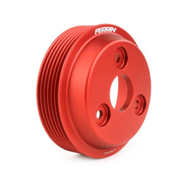 Perrin 15-22 Subaru WRX / 14-18 FXT / 18-21 Crosstrek Lightweight Water Pump Pulley - Red