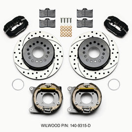 Wilwood Forged Dynalite P/S Park Brake Kit Drilled 12 Bolt 2.75in offset Staggered Shock