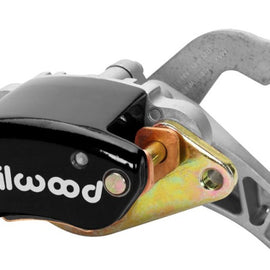 Wilwood Caliper-MC4 Mechanical-L/H - Black w/ Logo 1.19in Piston .81in Disc