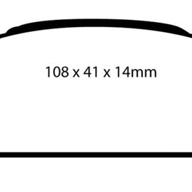 EBC 02-06 Subaru Baja 2.5 Redstuff Rear Brake Pads