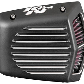 K&N Street Metal Intake System for 01-16 Harley Davidson Softail/Dyna - Shaker Black