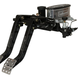 Wilwood Adjustable-Tandem Dual Pedal - Brake / Clutch - Fwd. Swing Mount - 6.25:1 - Black E-Coat