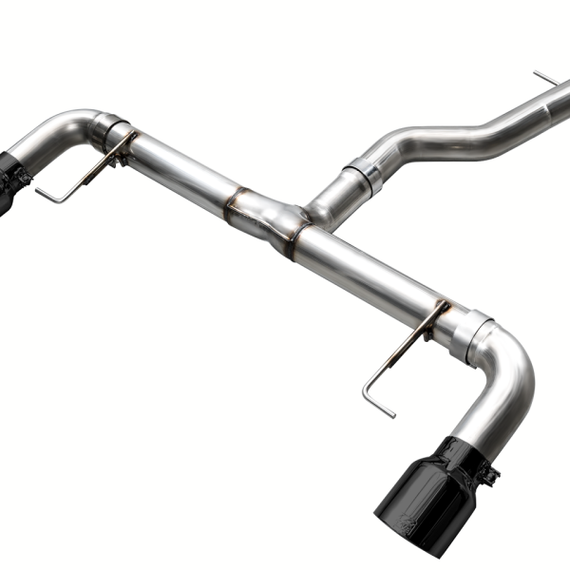 AWE 19-23 BMW 330i / 21-23 BMW 430i Base G2X Track Edition Axle Back Exhaust - Diamond Black