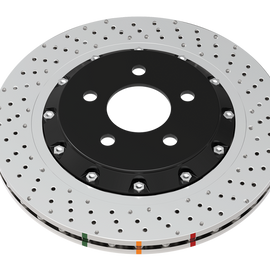 DBA 2020+ Chevrolet Corvette C8 Z51 Rear Crossdrilled 5000 Series Rotor