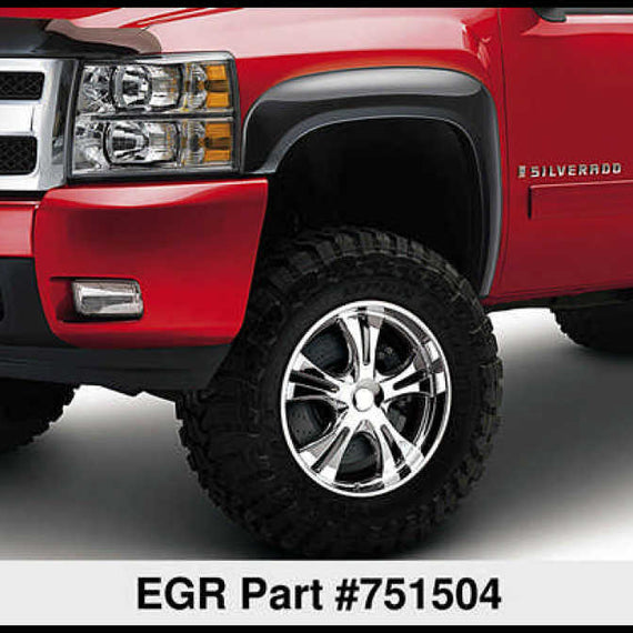 EGR 07-13 Chev Silverado 6-8ft Bed Rugged Look Fender Flares - Set (751504)