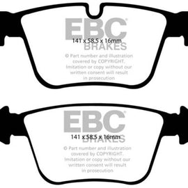 EBC 07-11 Mercedes-Benz CL63 AMG 6.2 Redstuff Rear Brake Pads