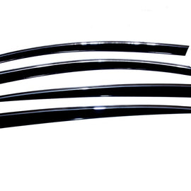 AVS 06-12 Lexus GS300 Ventvisor Low Profile Deflectors 4pc - Smoke w/Chrome Trim