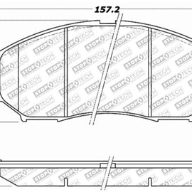 StopTech Street Select Brake Pads - Rear