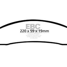 EBC 06-11 Dodge Ram 1500 Mega Cab 2WD Greenstuff Front Brake Pads
