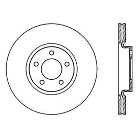 StopTech Power Slot 07-09 Mazdaspeed3 Slotted Left Front Rotor