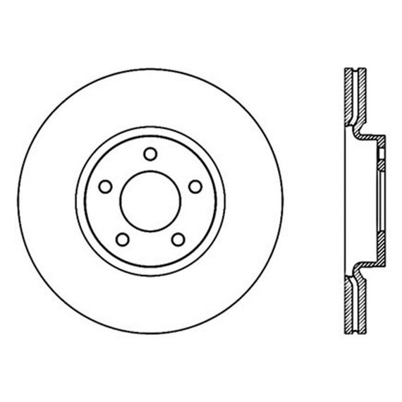 StopTech Power Slot 07-09 Mazdaspeed3 Slotted Left Front Rotor