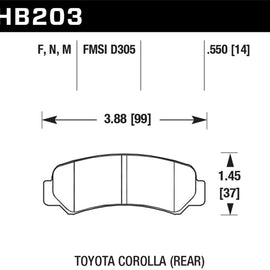 Hawk HP+ Street Brake Pads