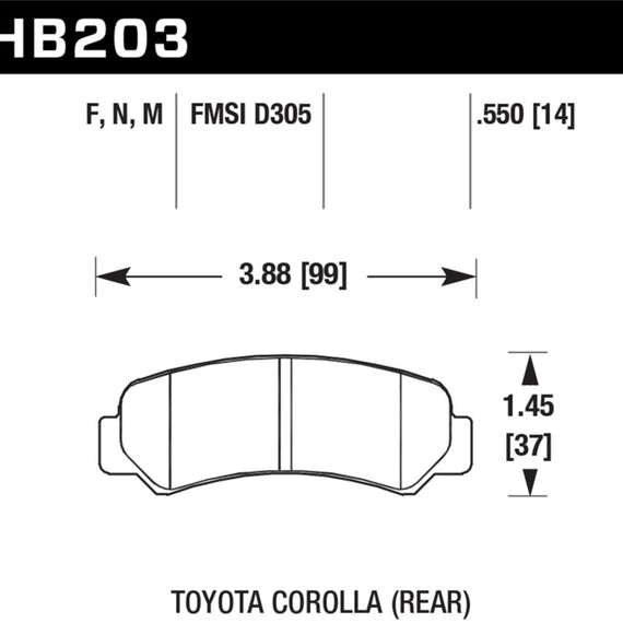 Hawk HP+ Street Brake Pads