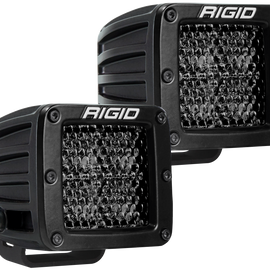 Rigid Industries D Series PRO Midnight Edition - Spot - Diffused - Pair