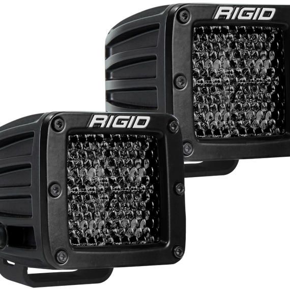 Rigid Industries D Series PRO Midnight Edition - Spot - Diffused - Pair