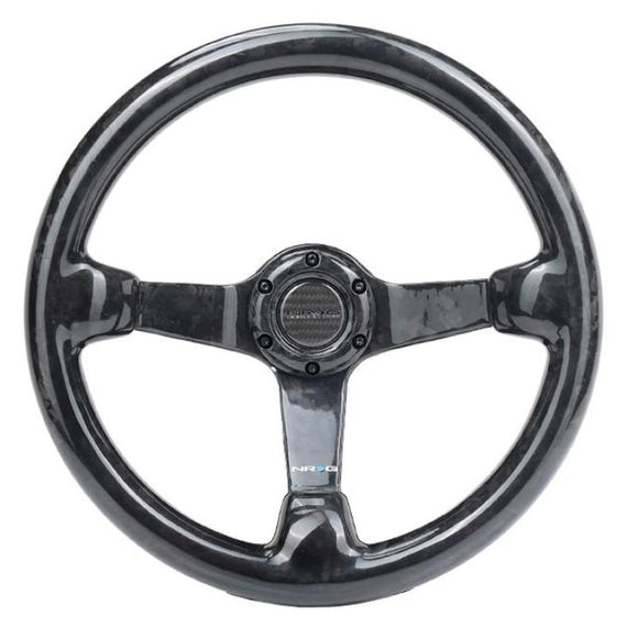 NRG Forged Carbon Fiber Steering Wheel (350mm / 3in. Deep)