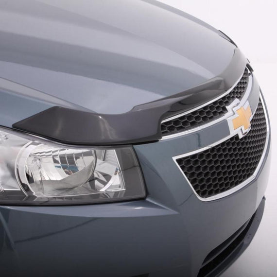 AVS 16-18 Nissan Maxima (Fascia Mount) Aeroskin Low Profile Acrylic Hood Shield - Smoke