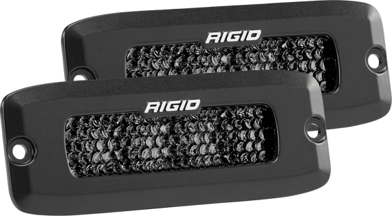 Rigid Industries SR-Q Series PRO Midnight Edition - Spot - Diffused - Pair