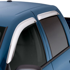 AVS 2019 RAM 1500 Crew Cab Ventvisor Outside Mount Front & Rear Window Deflectors 4pc - Chrome