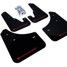 Rally Armor 04-09 Mazda3/Speed3 Black UR Mud Flap w/ Red Logo