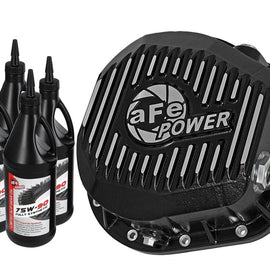 aFe Pro Series Rear Diff Cover Kit Black w/ Gear Oil 86-16 Ford F-250/F-350 V8 7.3L/6.0L/6.4L/6.7L