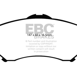 EBC 08-11 Chrysler Town & Country 3.3 Yellowstuff Front Brake Pads