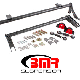 BMR 05-14 S197 Mustang Rear Bolt-On Hollow 35mm Xtreme Anti-Roll Bar Kit (Poly) - Black Hammertone