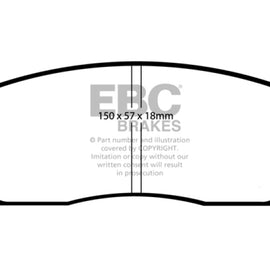 EBC 05-09 Chrysler 300 2.7 Redstuff Front Brake Pads