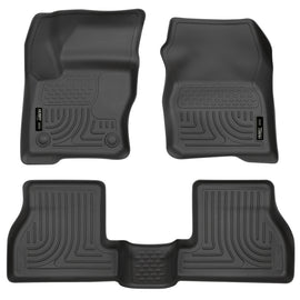 Husky Liners 2012 Ford Focus (4DR/5DR) WeatherBeater Combo Black Floor Liners